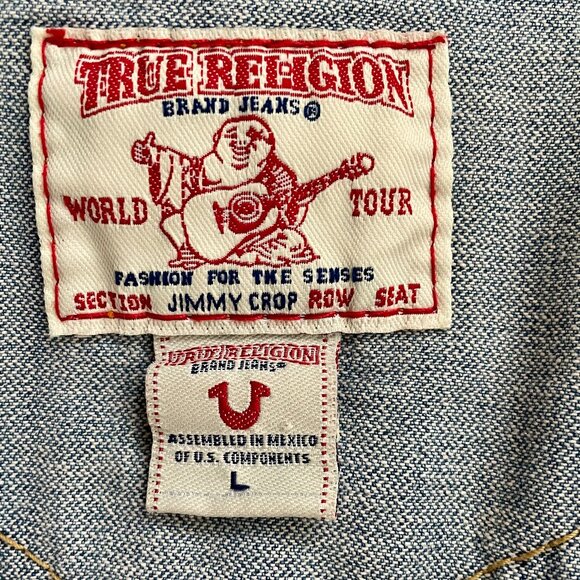 True Religion Jimmy Cropped Jean Jacket - Picture 4 of 6